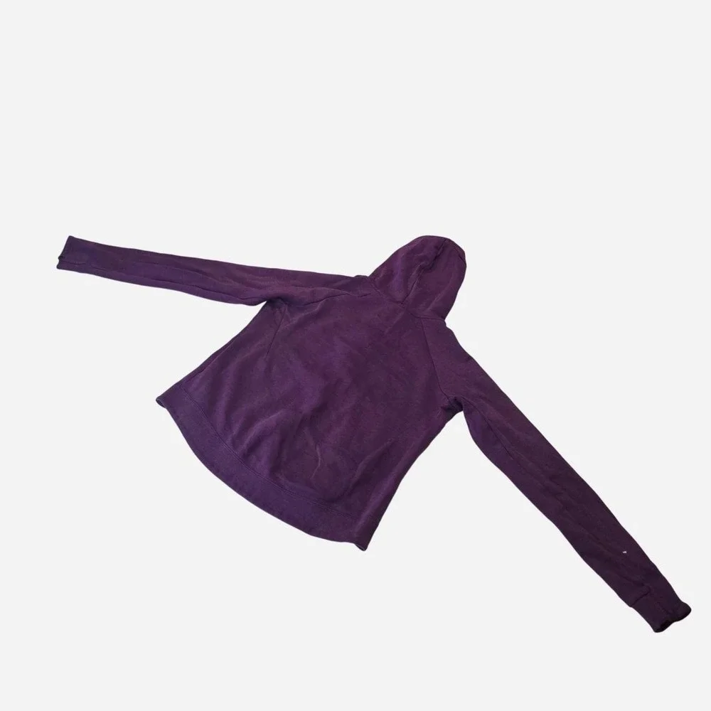Nike kids sportswear jacket vibrant plum purple color with a black zipper